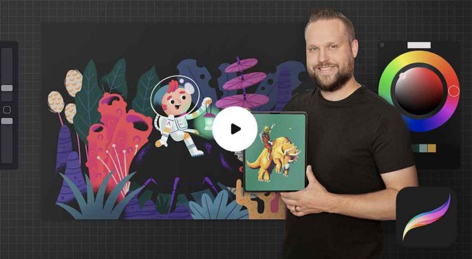 curso online procreate principiantes aprendercine.com
