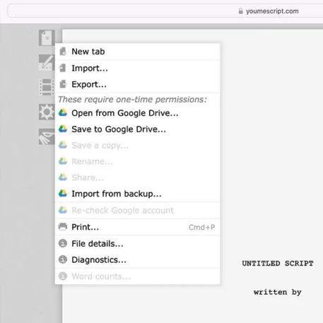 web para escribir guiones online youmescript aprendercine.com